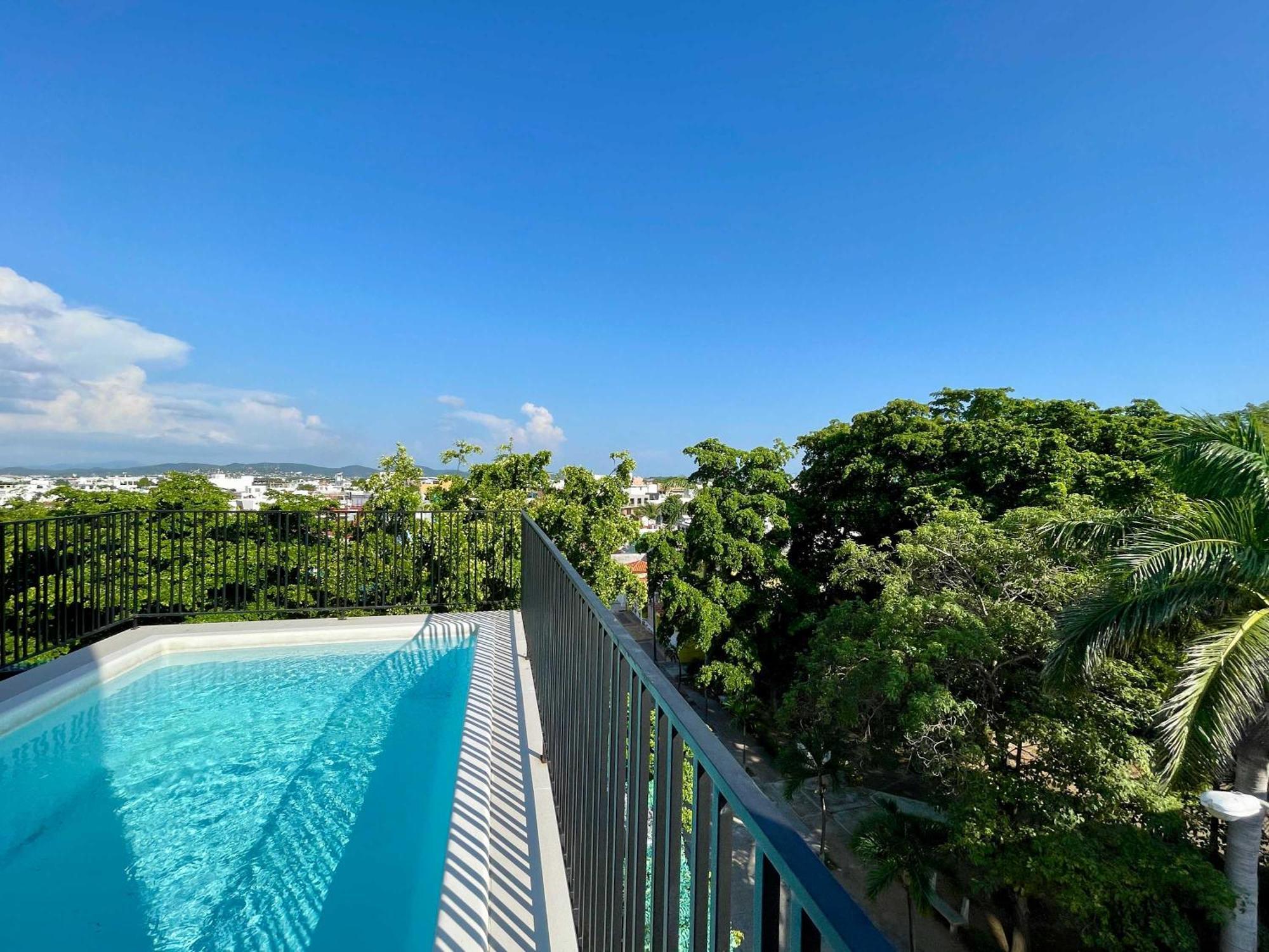 Depa Para 6 Con Alberca En Roof - Perlas 9 Mazatlán Extérieur photo