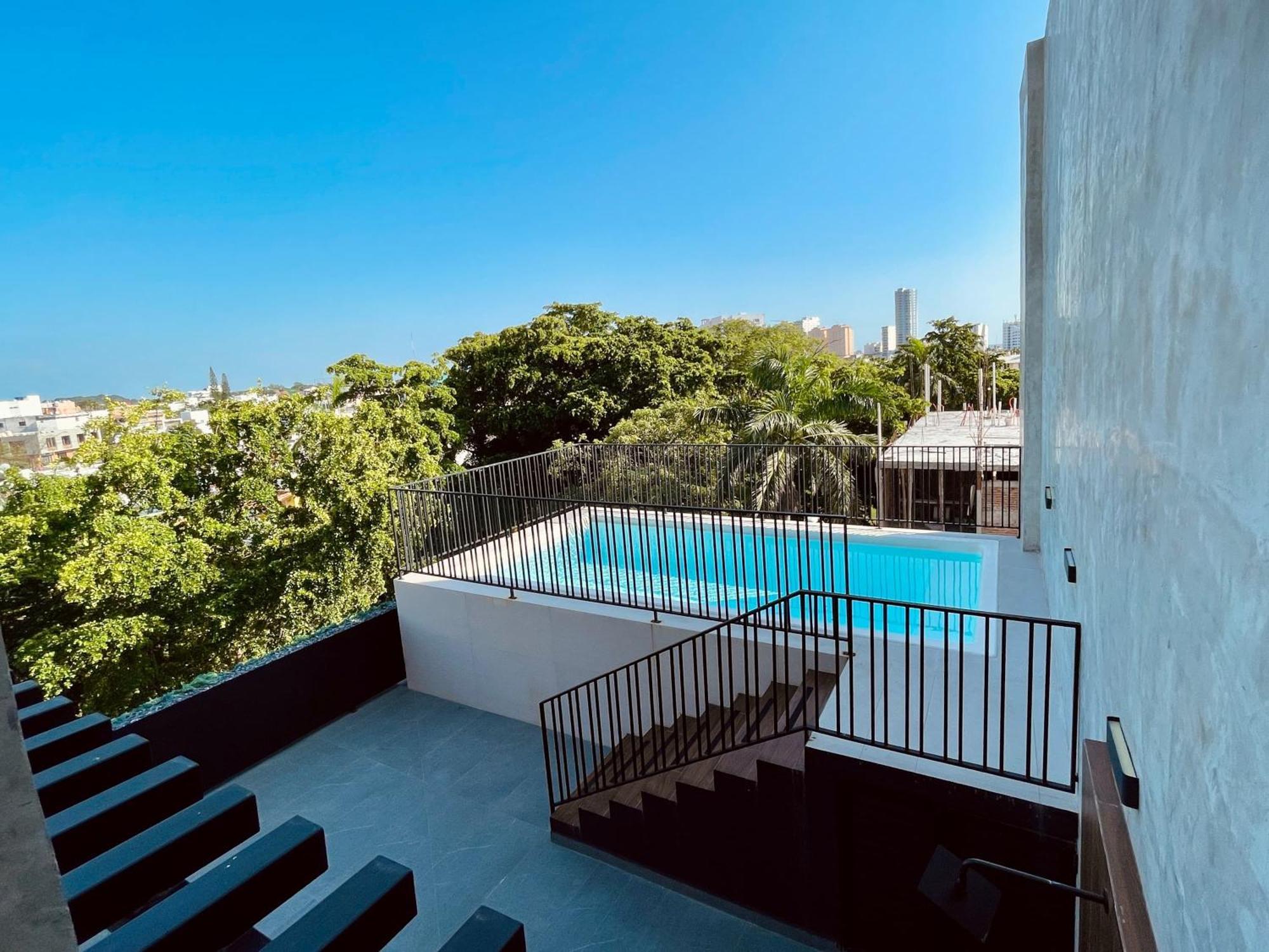 Depa Para 6 Con Alberca En Roof - Perlas 9 Mazatlán Extérieur photo